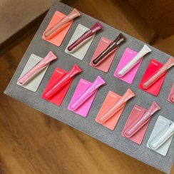 تصویر ست لیپگلاس قاب برچسبی رود - قاب چسبی صورتی باربی + لیپگلاس ست rhode phone case