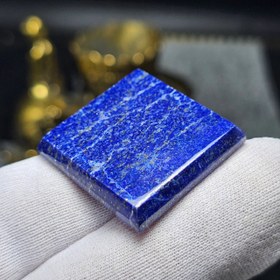 تصویر نگین درشت کلکسیونی سنگ لاجورد معدنی کد : 34690 