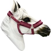 تصویر کله گیر برزنتی پد دار خز دار زرشکی 