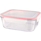 تصویر ظرف شیشه ای مستطیل لیمون ۱٫۷ لیتر 