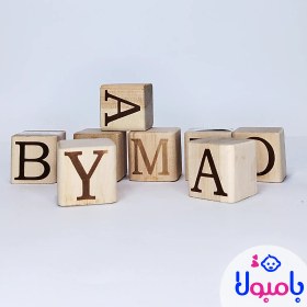 تصویر مکعب حروف چوبی 