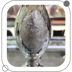 تصویر گلدان نقره شکمی 