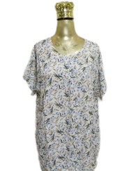 تصویر تاپ و تونیک بلند آستین کوتاه مناسب سایز 50 تمام نخ و لطیف 