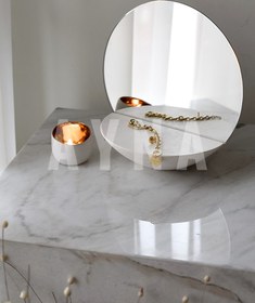 تصویر آینه رومیزی ماربل 