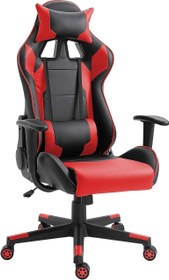 تصویر Mahmayi C599 Gaming Chair High Back Computer Chair PU Leather Desk Chair PC Racing Executive Ergonomic Adjustable Swivel Task Chair with Headrest and Lumbar Support (RED No Footrest) - ارسال 15 الی 20 روز کاری 