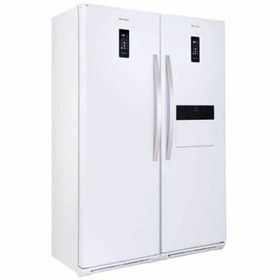 تصویر یخچال فریزر دوقلو هیمالیا مدل رومانو ظرفیت ۳۴ فوت با هوم بار و یخساز نیمه اتوماتیک 