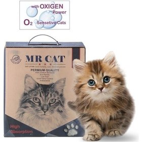 تصویر خاک گربه مناسب گربه های حساس مستر کت 10 لیتری Mr Cat Sensitive 