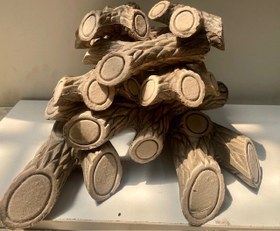 تصویر هیزم شومینه گازی 