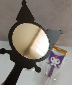 تصویر آینه چوبی کرومی 