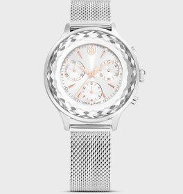 تصویر ساعت آنالوگ با بند مشبک برند swarovski Mesh Strap Analog Watche