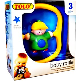 تصویر جغجغه پسر بچه چرخان تولو کد: Baby Rattle 89590 