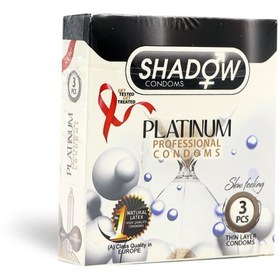 تصویر کاندوم تاخیری 3عددی شادو Shadow Delay professional Condom 3pcs