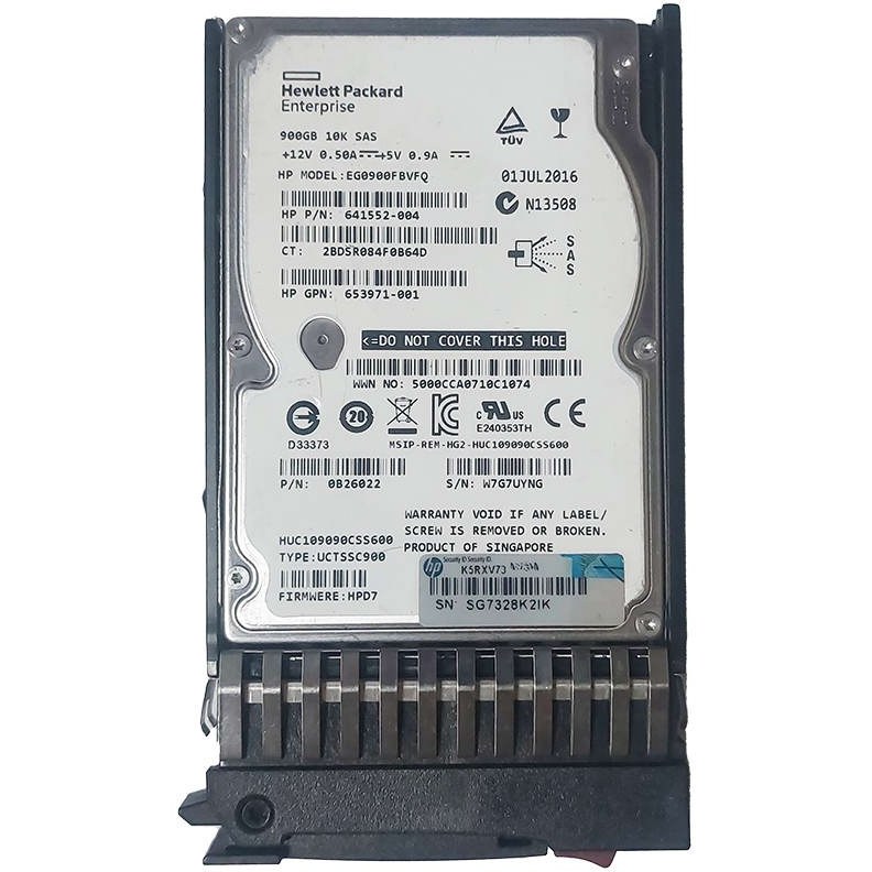 خرید و قیمت هارد سرور اچ پی ای مدل HPE EG0900FBVFQ 900GB 10KRPM