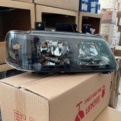 تصویر چراغ جلو 405 طرح پارس دودی اسپرت بسته دو عددی طلق کریستالی پژو 405 GLX پژو SLX 