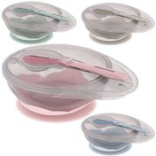 تصویر ظرف غذا با قاشق چسبان کیکابو Kikkaboo 