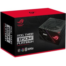 تصویر منبع تغذیه کامپیوتر ایسوس مدل ROG THOR 850W Platinum II (استوک) 