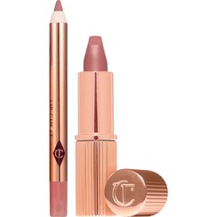 تصویر مینی ست رژ لب و خط لب پیلو تالک شارلوت تیلبری Mini Pillow Talk Lipstick & Liner Set | Charlotte Tilbury