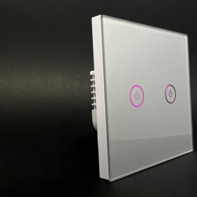 تصویر کلید لمسی دو پل نقره ای هوش ایران2 