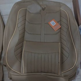 تصویر روکش صندلی خودرو ایران خودرو سمند جدید چرم VIP رنگ کرم 