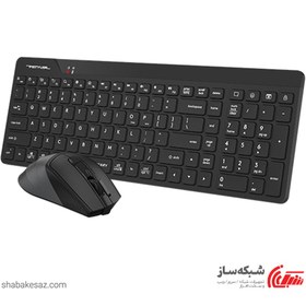 تصویر ست کیبورد و ماوس بی سیم ای فورتک مدل FG2400 A4TECH FG2400 Wireless Keyboard & Mouse