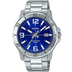 تصویر ساعت مچی مردانه کاسیو مدل MTP-VD01D-2B با بند استیل 