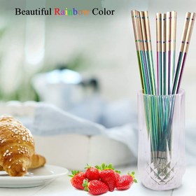 تصویر چاپستیک استیل ژاپنی هولوگرامی 