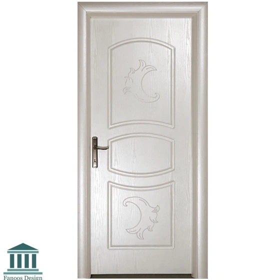 خرید و قیمت درب pvc طرح برجسته کلاسیک سفید کد 1502 | ترب