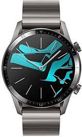 تصویر ساعت هوشمند HUAWEI Watch GT 2، صفحه نمایش AMOLED 1.39 اینچی با صفحه نمایش شیشه ای سه بعدی، عمر باتری 2 هفته، GPS، 15 حالت ورزشی، ساعت هوشمند تماس بلوتوث، خاکستری تیتانیوم، 46 میلی متر 