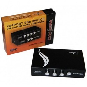 تصویر سوئیچ دستی پرینتر 4 پورت دی نت D-Net 4Port USB Type-B Manual switch