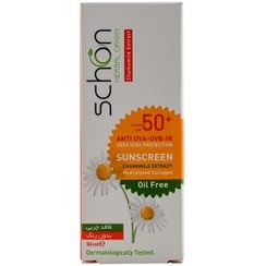 تصویر کرم ضد آفتاب بی رنگ شون با SPF50 مناسب پوست چرب حجم 50 میلی لیتر 