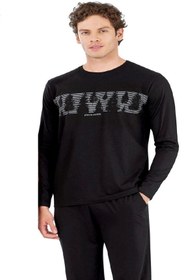 تصویر پیژامه و لباس خواب مردانه قهوه ای پیرکاردین | PCE6068 اورجینال 