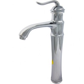 تصویر شیر روشویی شیبه مدل ارکید - بلند / طلایی Shibeh Pillar Mixer Faucet