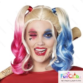 تصویر کلاه گیس مدل هارلی کوئین (Harley Quinn) 