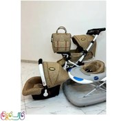 تصویر سرویس تشک کالسکه 4 تیکه چیچک 