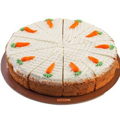 تصویر کیک هویج ۱۰ برش 