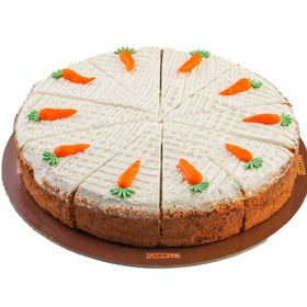 تصویر کیک هویج ۱۰ برش 