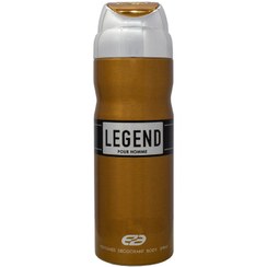 تصویر اسپری خوشبو کننده بدن لجند قهوه ای مردانه عماد ارا ۲۰۰میل Imad Ara Men's Brown Legend Body Deodorant Spray 200 ml