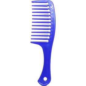 تصویر شانه موی فر دندانه بزرگ پلاستیکی کرمانی آبی Blue Kermani plastic big tooth hair comb 