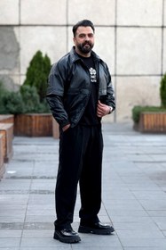 تصویر کاپشن چرمی استین دو تیکه - بوتیک ماکان 