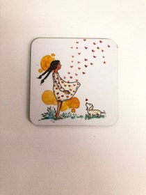 تصویر زیر لیوانی چوبی طرح های سنتی و فانتزی Coaster