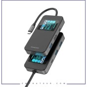 تصویر هاب تایپ سی 6 پورت پرودو Porodo Multi-Port USB-C Hub PDTC630GY 
