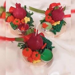تصویر شمع انار یلدایی 