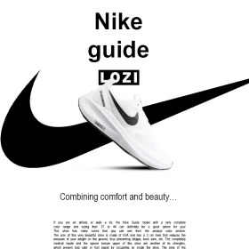 تصویر نایک رانینگ گاید مشکی سفید Nike guide 10 