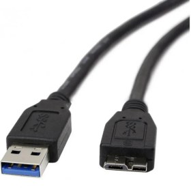 تصویر کابل هارد USB 3.0 به طول 0.3 متر Black USB 3.0 Hard Cable 0.3M