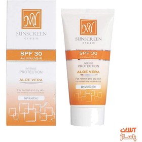 تصویر کرم ضد آفتاب رنگی مای آلوئه ورا مناسب پوست نرمال تا خشک SPF30 My Sunscreen Aloe vera Tinted For Normal and Dry Skin SPF30 Cream 50ml