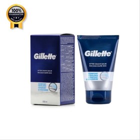 تصویر افترشیو تیوپی کرمی ژیلت Gillette اورجینال مدل COMFORT حجم 100 میل 