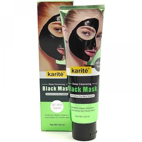 تصویر بلک ماسک صورت ذغال و بامبو کاریته Karite Karite Black Mask