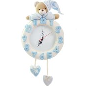 تصویر ساعت دیواری کودک نی نی سیس مدل خرس نانان کد W-N/B 