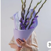 تصویر پیاز گلایل رنگ بنفش روشن 