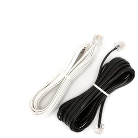 تصویر سیم تلفن ۵ متری سوکت دار 